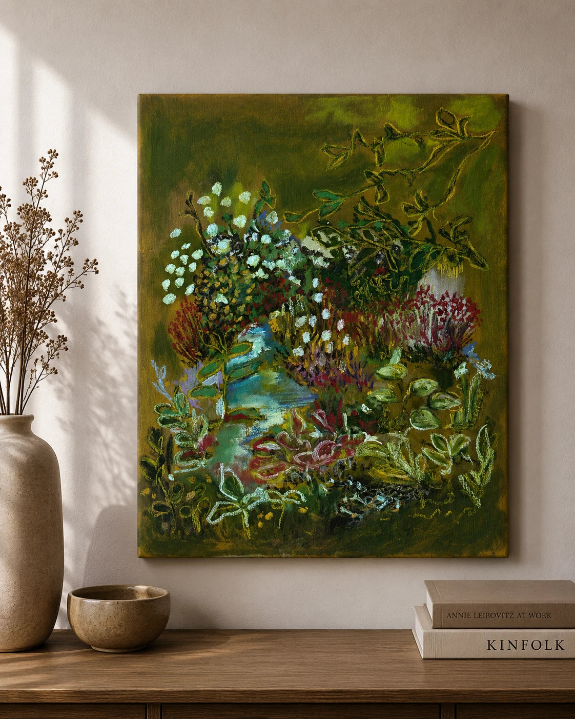 Dasht No.10 by Fifi Pourmohseni, shown in a room