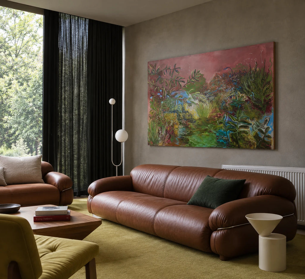 Dasht No.11 by Fifi Pourmohseni, shown in a room