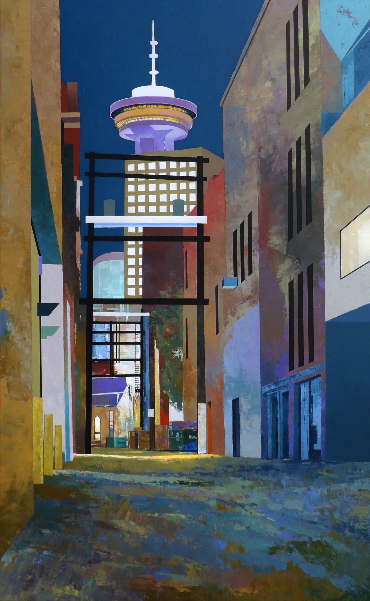 Alley with Harbour Centre by Marcus Wild, 2022