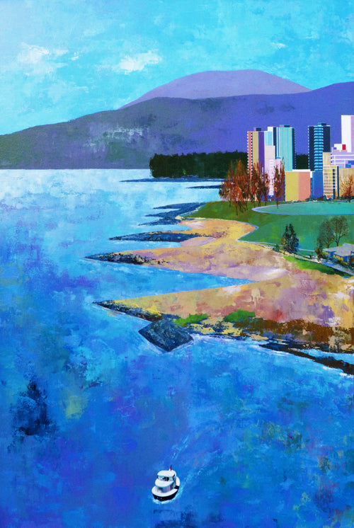 Sunset Beach with Water Taxi by Marcus Wild, 2022